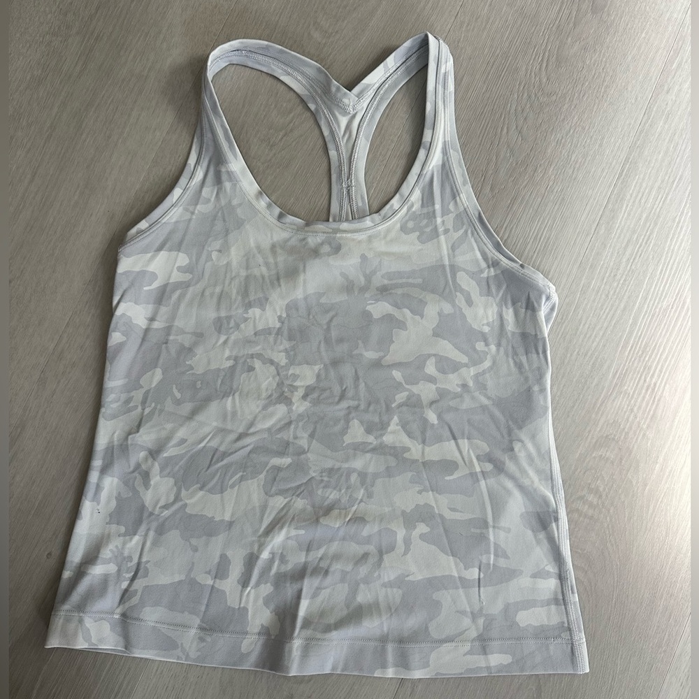 LULULEMON Cool Racerback Short Tank Top NULU fabric size 8